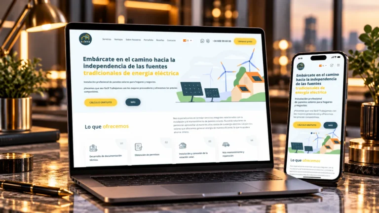 Розробка Landing Page для Solena в Іспанії | Jupiter Design
